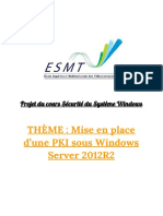 Mise en Place D'un PKI Sous Windows Server 2012