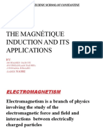 The Magnétique Induction and Its Applications: National Polytechnic School of Constantine Departement:Eea