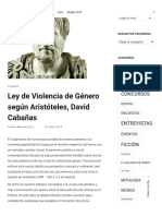 Ley de Violencia de Género Según Aristóteles, David Cabañas - Y Mañana Más PDF