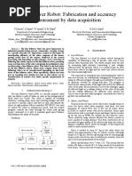 Line Follower Robot Fabrication and Accuracy Measurement by Data Acquisition