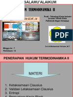 Minggu Ke-7, Pertemuan Ke-14, Hukum Termodinamika Ii-1