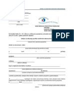 Zahtjev Za Izdavanje Preslike Medicinske Dokumentacije PDF
