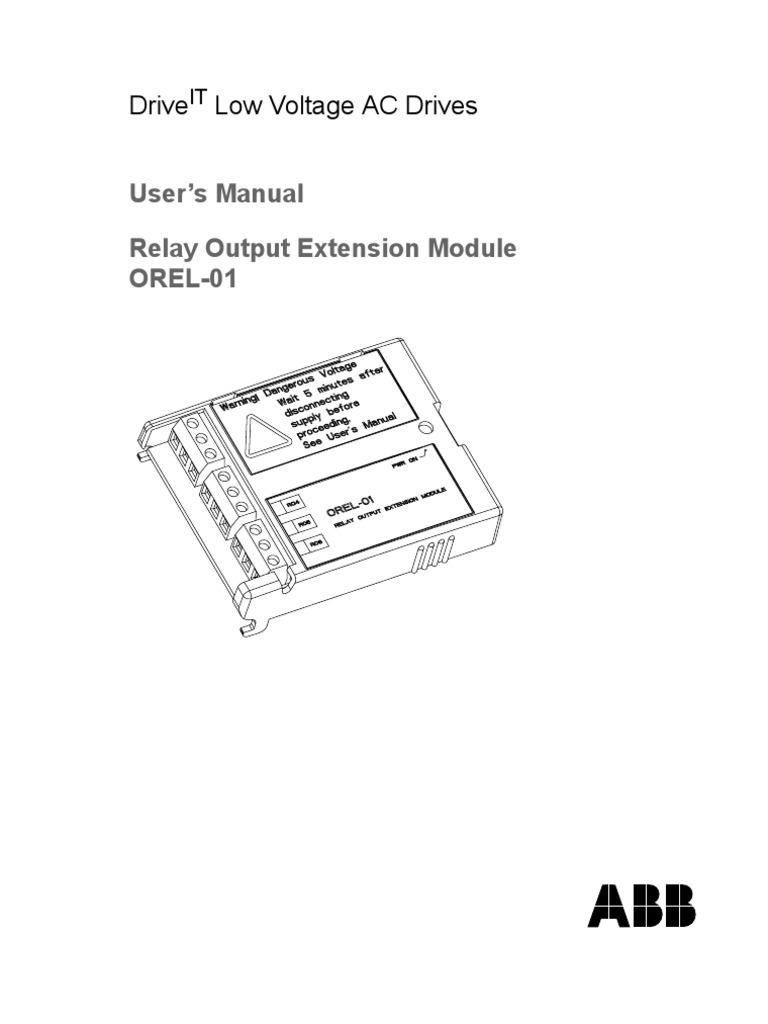 Drive Low Voltage AC Drives: User's Manual Relay Output Extension ...