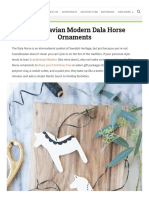Scandinavian Modern Dala Horse Ornaments