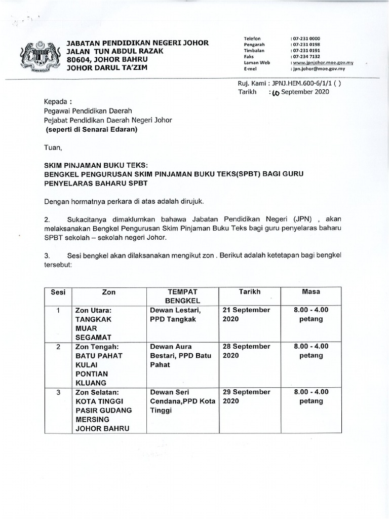 Bengkel Guru Penyelaras Baharu Spbt 2020 10092020135818 Pdf