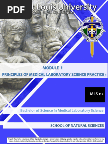 Principles of Medical Laboratory Science Practice 1