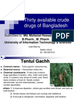 Thirty Available Crude Drugs of Bangladesh