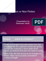 Fiction or Non Fiction: Presentation by Shahmeer Rahail