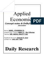 Applied Economics: Daily Research
