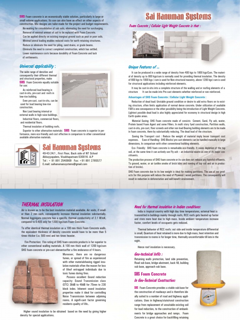 SHS brochure 1-2 | Precast Concrete | Concrete | Free 30-day Trial | Scribd