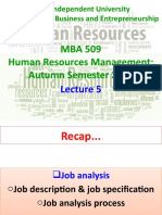 MBA 509-1 HRM Lecture 5 IUB Final