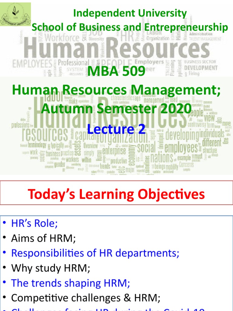 HRM Trends and Challenges in 2020 | PDF | Human Resource Management ...