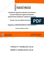 Sesión 5 - Inv. de Operaciones Ii - Semestre 2020-1 VF