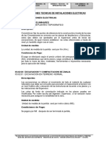 Especificaciones Tecnicas de Instalaciones Electricas