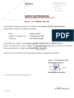 Contoh Surat Rapid Test