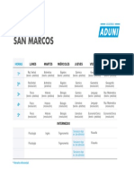 Horarios cursos ciclo San Marcos