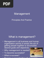 Management: Principles and Practice