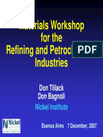 Materials Workshop For The Refining & Petrochemical Industry