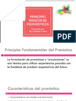 PRINCIPIO DE PRONÓSTICOS