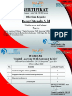 SERTIFIKAT WEBINAR SAMSUNG Henny Oktamalia, S. PD PDF