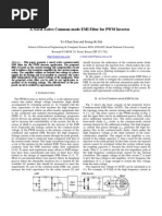 A Novel Active Common-Mode EMI Filter For PWM Inverter