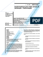 NBR 5440 - Transformadores para Redes Aéreas de Distribuição - Padronização