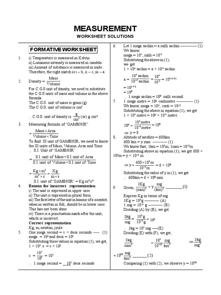 Density Conversions and Calculations | PDF | Litre | Density