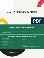 Chapter 7 - Promissory Notes