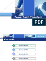 PowerPoint template for presentations