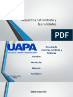 Requisitos Del Contrato y Las Nulidades