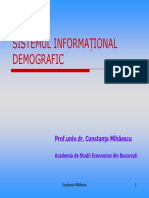 Sistemul Informational Demografic PDF