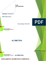 Curso Engenharia Civil - Topografia II - Nivelamento Geométrico Composto