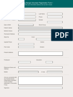 Young Bangla Volunteer Registration Form - : Primary Contact Information