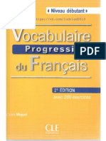 Vocabulaire Progressif Du FR Niv Debutant PDF