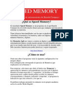 Speed Memory PDF