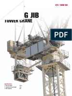 TEREX luffing tower crane 66t