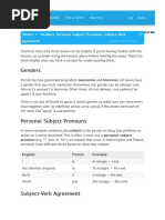 Duolingo Pdf Grammatical Gender Grammatical Number