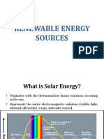 Renewable Sources of Energy