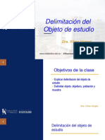 Objeto de Estudio. Delimitación PDF