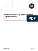 Equity Index Recalculation Policy and Guidelines