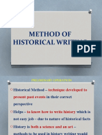 9.method of Historical Writing