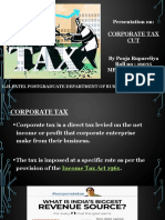 Corporate Tax CUT: Presentation On