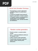 Monte Carlo Simulation Technique: Random Number Generators