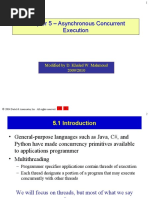 Chapter 5 - Asynchronous Concurrent Execution: Modified by D. Khaled W. Mahmoud 2009/2010