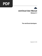 Owncloud User Manual: Release 8.1