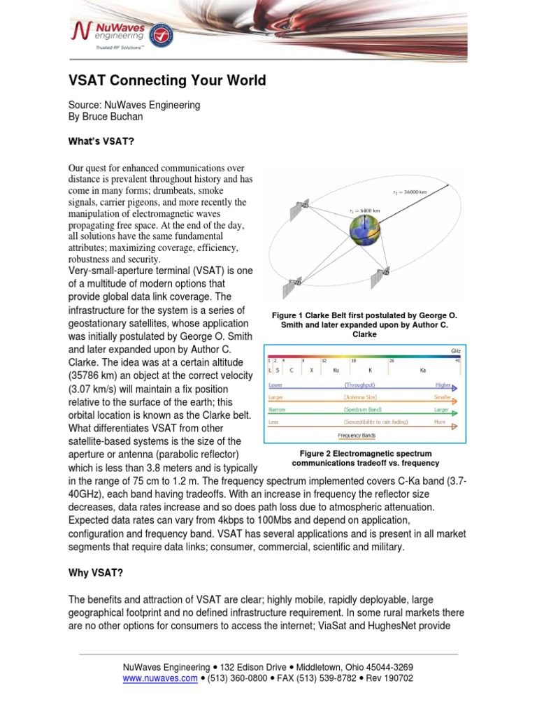 Vsat Satellite Ground Systems Pdf Very Small Aperture Terminal