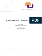 Electrostatique - Magn Etostatique