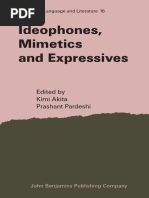 Ideophones, Mimetics and Expressives - (2019)