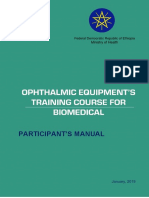 Ophthalmic Equipments Training Biomedical