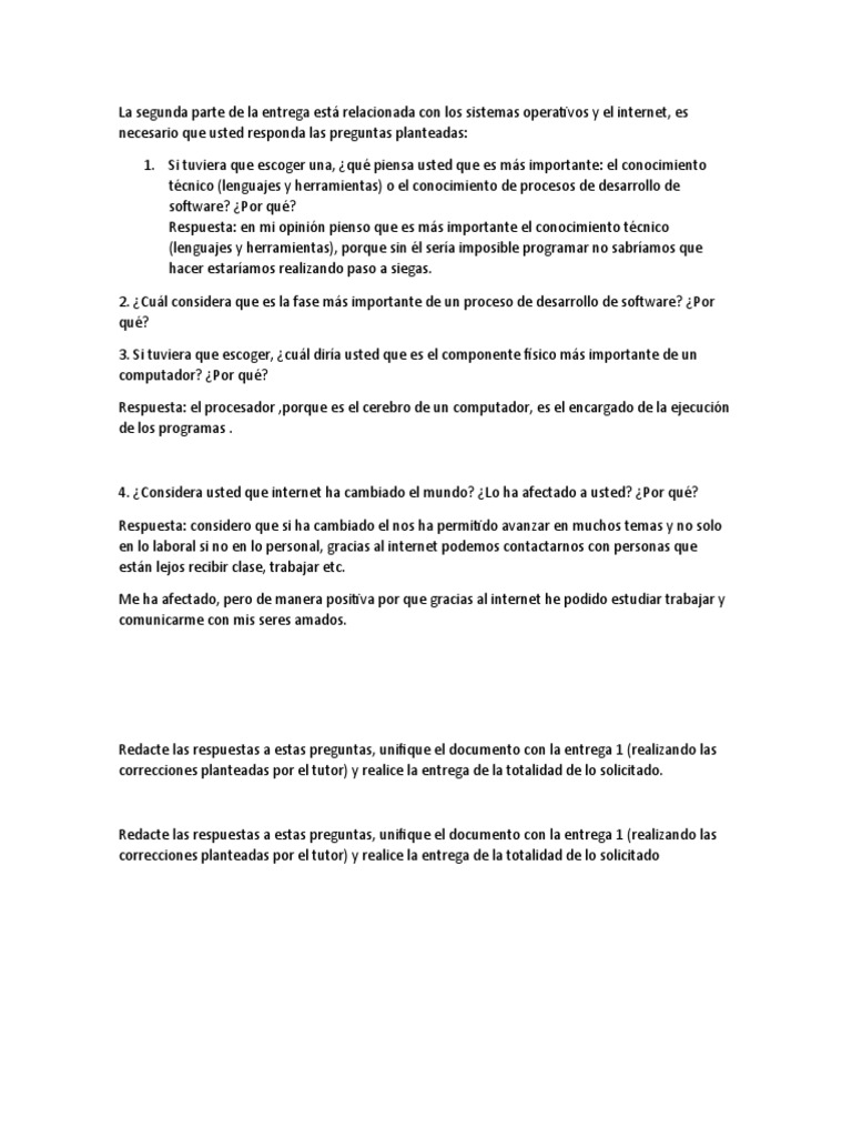 Entrega Semana 7 | PDF | Crecimiento personal y profesional | Informática